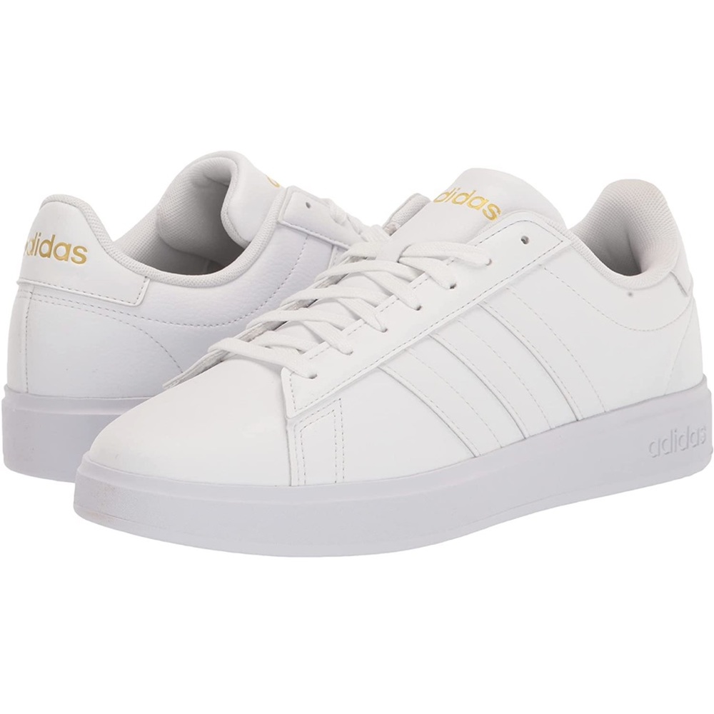 Adidas White Tennis Sneakers, women’s shoes size 7, Like-New